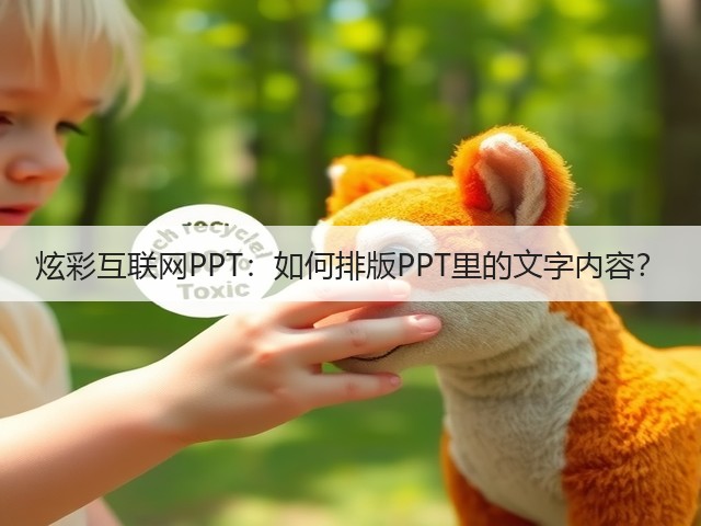 炫彩互联网PPT：如何排版PPT里的文字内容？(图1)