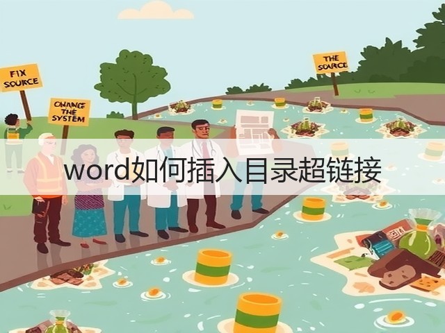 word如何插入目录超链接(图2) word如何插入目录超链接(图2)