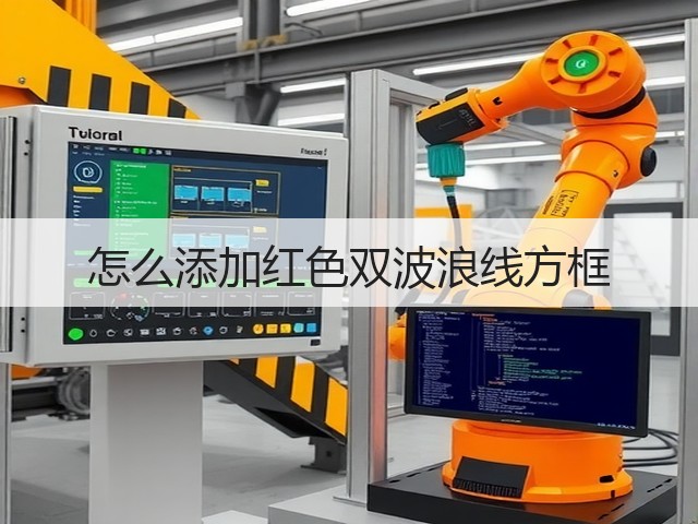 怎么添加红色双波浪线方框(图2) 怎么添加红色双波浪线方框(图2)