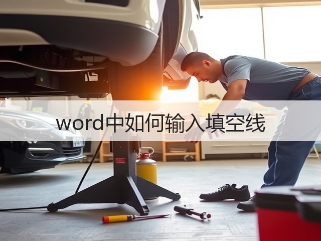 word中如何输入填空线(图3)