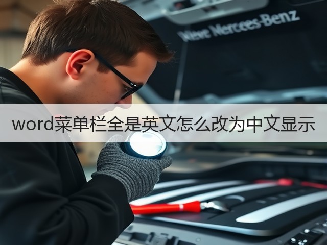 word菜单栏全是英文怎么改为中文显示(图1) word菜单栏全是英文怎么改为中文显示(图1)