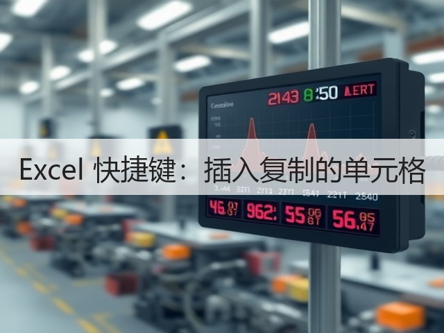 Excel 快捷键:插入复制的单元格(图1) Excel 快捷键:插入复制的单元格(图1)