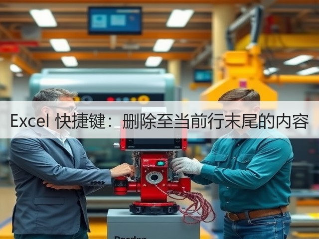 Excel 快捷键：删除至当前行末尾的内容(图2)