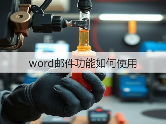 word邮件功能如何使用(图2) word邮件功能如何使用(图2)