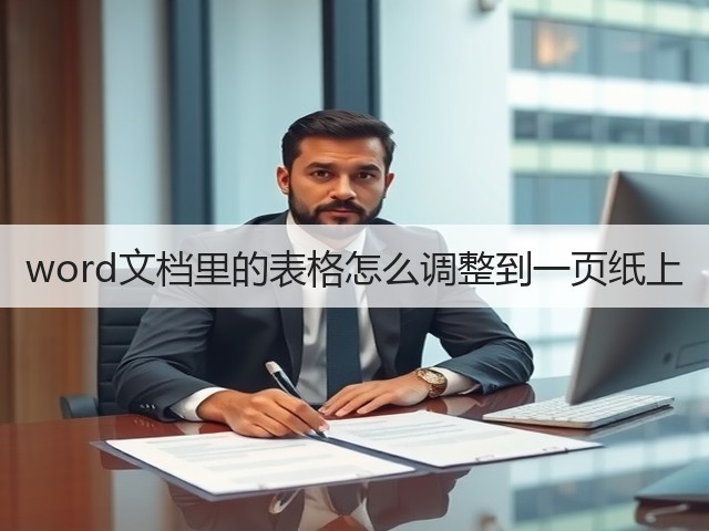 word文档里的表格怎么调整到一页纸上(图3)