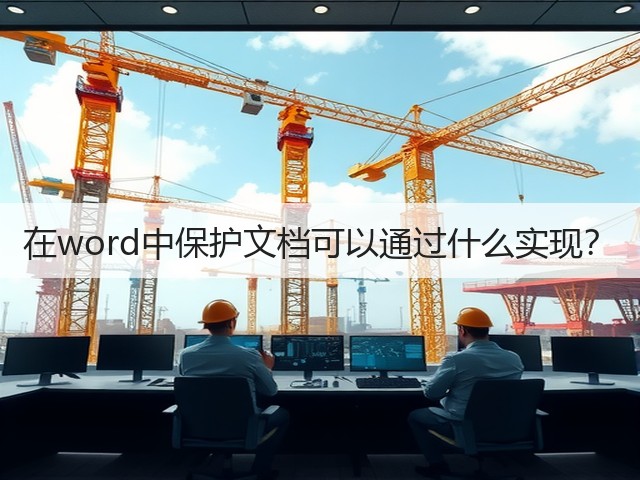在word中保护文档可以通过什么实现?(图1) 在word中保护文档可以通过什么实现?(图1)