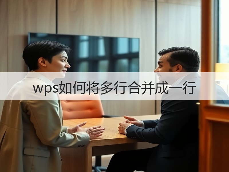 wps如何将多行合并成一行 - 诺云壹观办公网