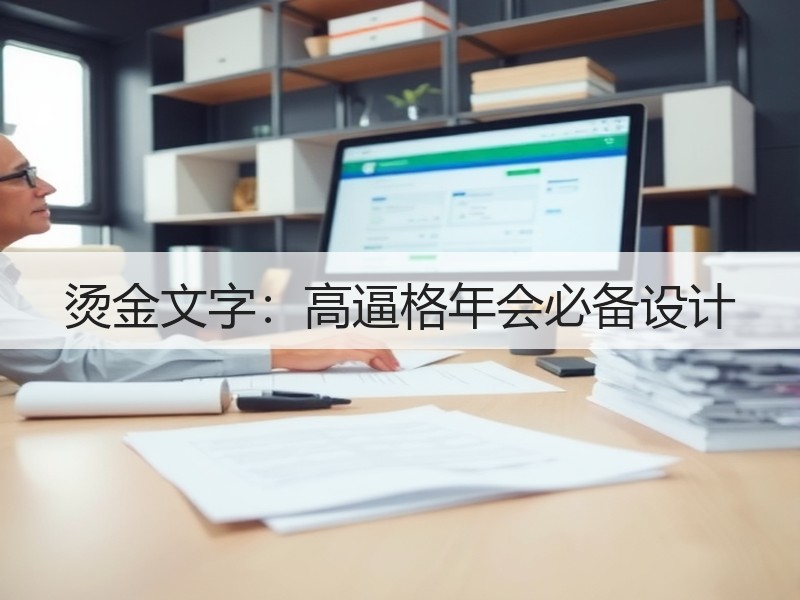 烫金文字：高逼格年会必备设计 - 诺云壹观办公网