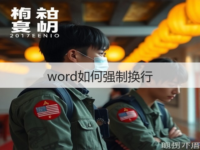 word如何强制换行(图2)