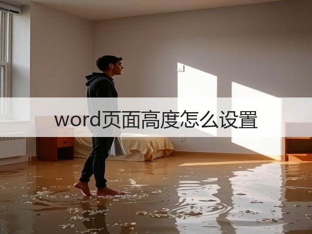 word页面高度怎么设置(图3) word页面高度怎么设置(图3)