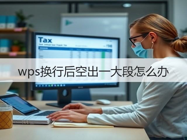 wps换行后空出一大段怎么办(图1)