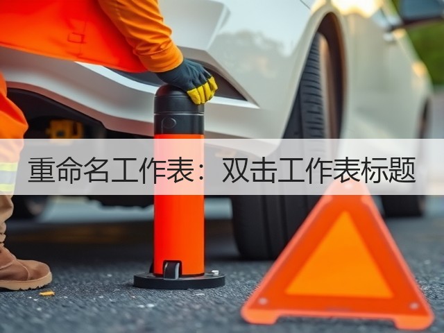 重命名工作表:双击工作表标题(图3) 重命名工作表:双击工作表标题(图3)