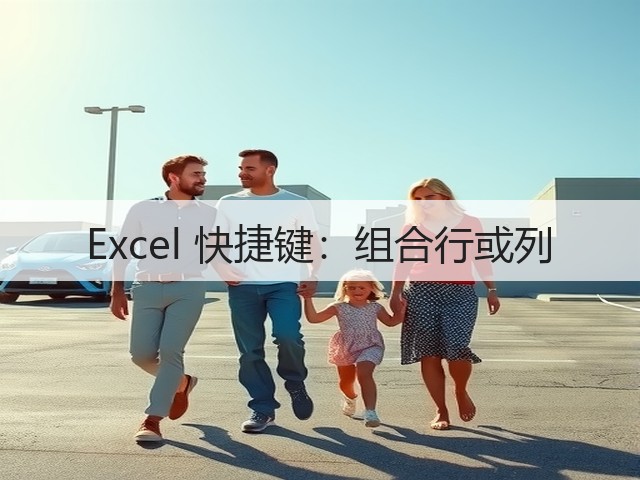 Excel 快捷键：组合行或列(图1)