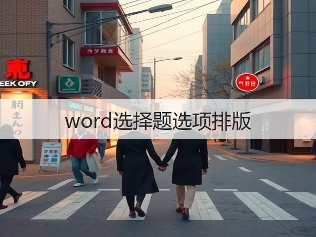 word选择题选项排版(图2) word选择题选项排版(图2)