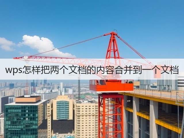 wps怎样把两个文档的内容合并到一个文档(图2)