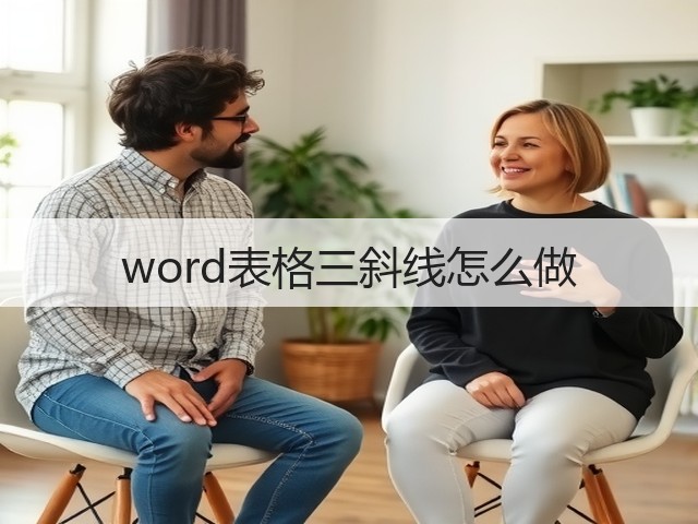 word表格三斜线怎么做(图3)