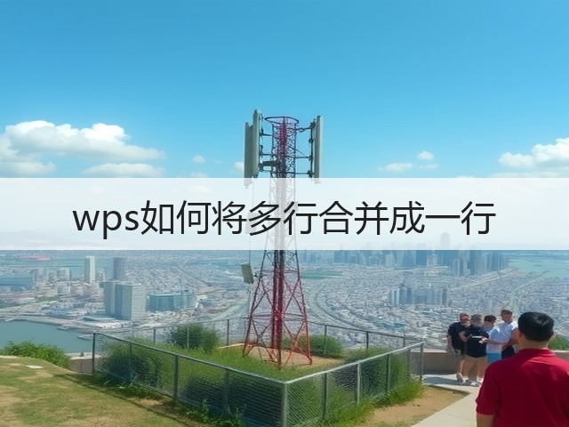 wps如何将多行合并成一行(图1)