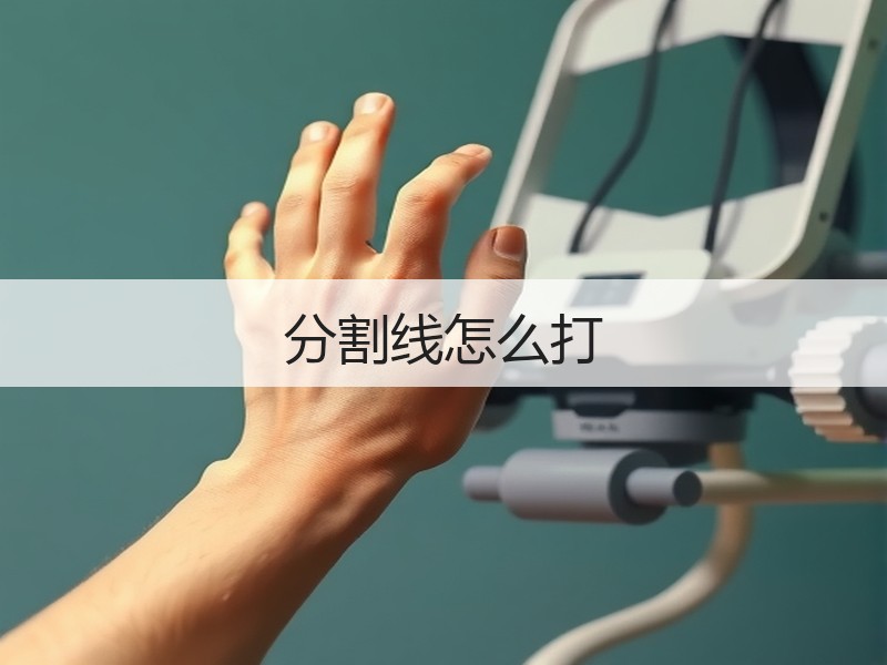 分割线怎么打 - 诺云壹观办公网