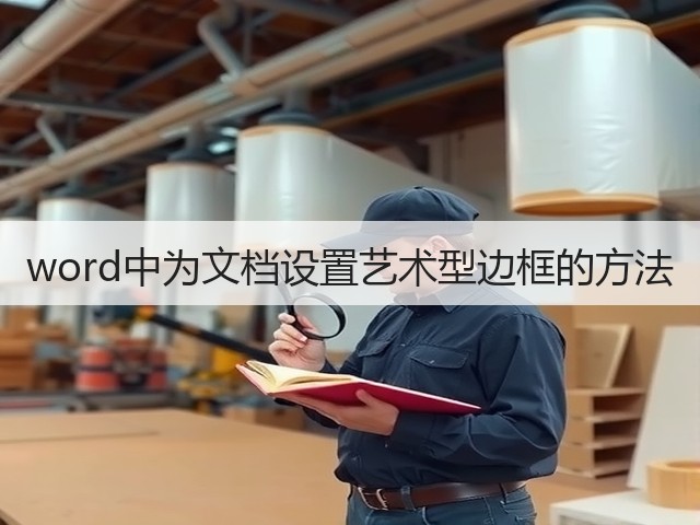 word中为文档设置艺术型边框的方法(图2) word中为文档设置艺术型边框的方法(图2)