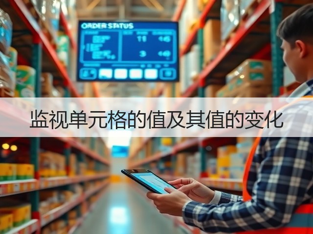 监视单元格的值及其值的变化(图1) 监视单元格的值及其值的变化(图1)