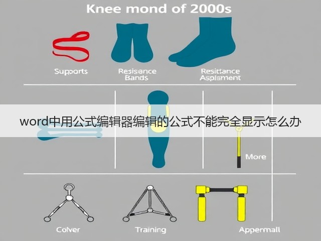 word中用公式编辑器编辑的公式不能完全显示怎么办(图2)