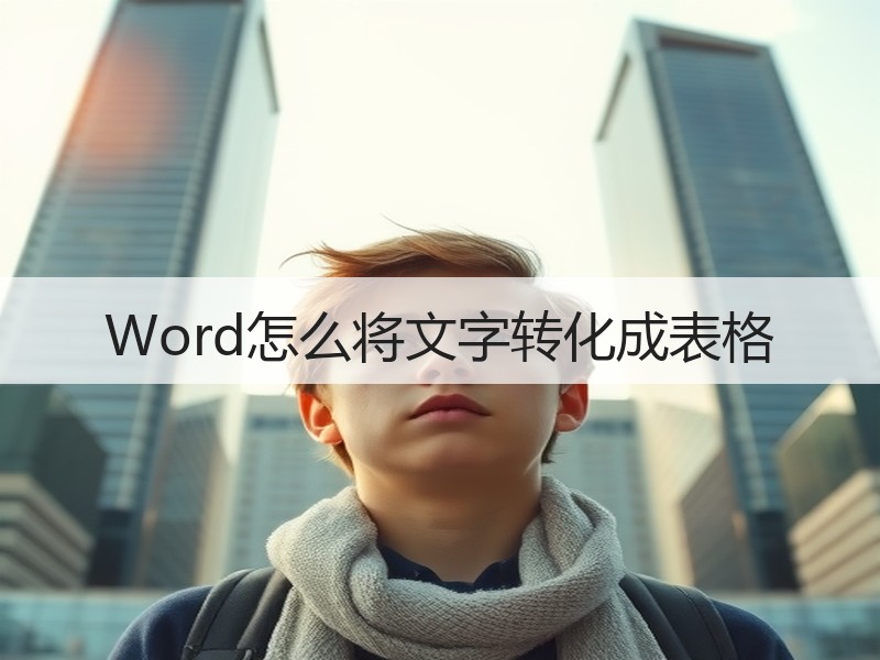 Word怎么将文字转化成表格 - 诺云壹观办公网