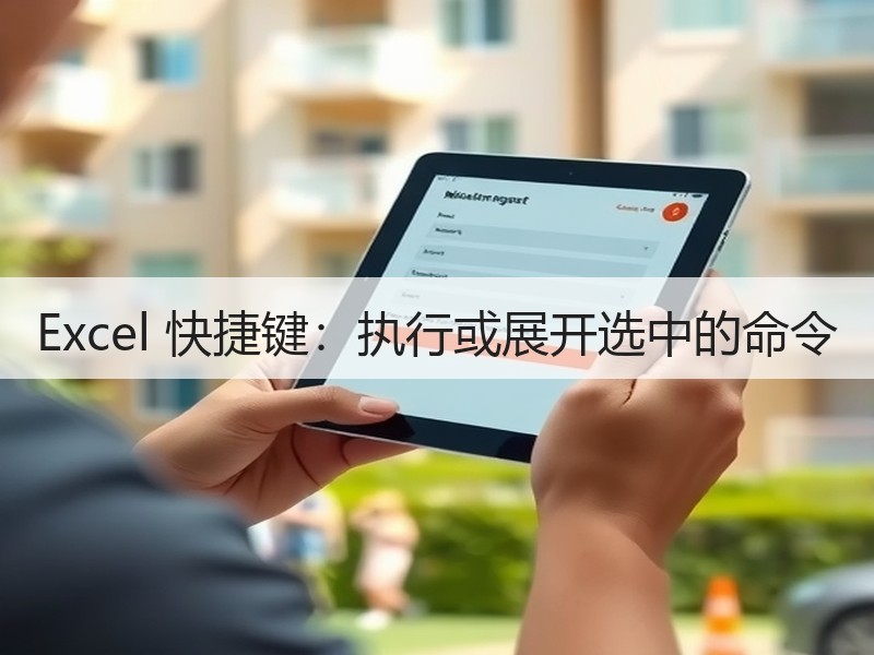 Excel 快捷键：执行或展开选中的命令 - 诺云壹观办公网