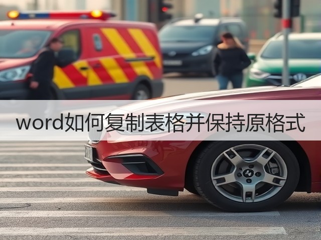 word如何复制表格并保持原格式(图1)