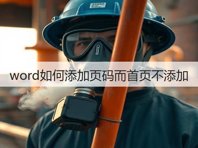 word如何添加页码而首页不添加(图2)