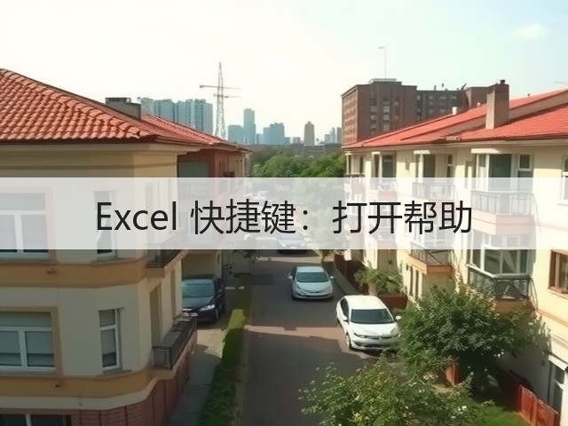 Excel 快捷键:打开帮助(图3) Excel 快捷键:打开帮助(图3)