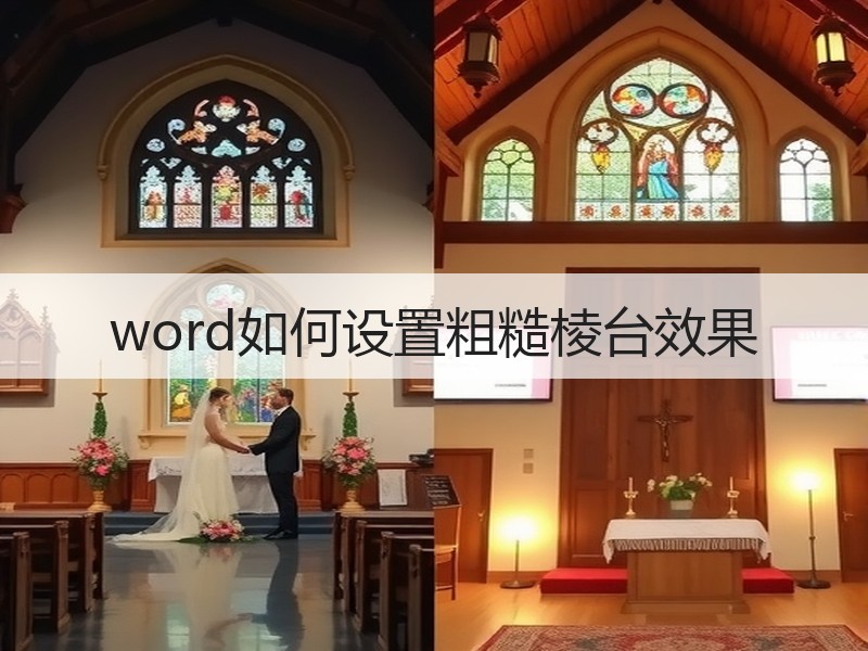 word如何设置粗糙棱台效果 - 诺云壹观办公网