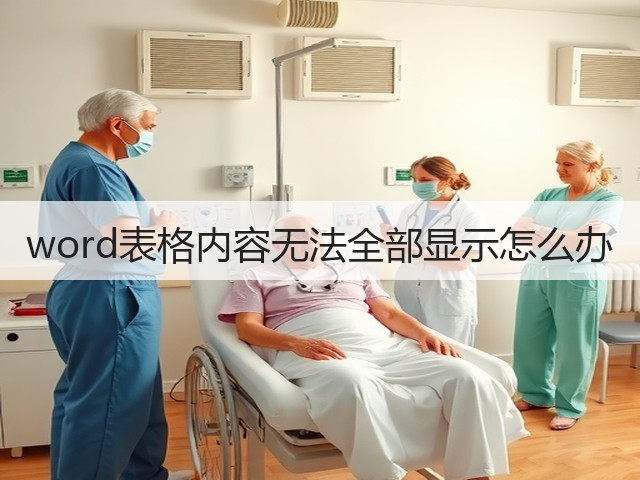 word表格内容无法全部显示怎么办(图3) word表格内容无法全部显示怎么办(图3)