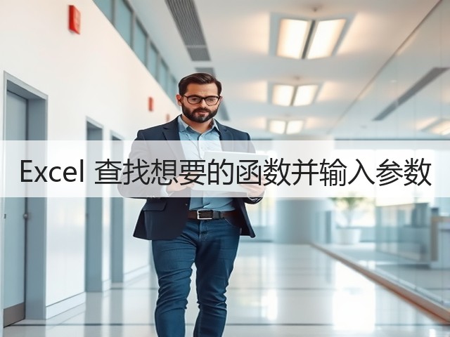 Excel 查找想要的函数并输入参数(图2) Excel 查找想要的函数并输入参数(图2)