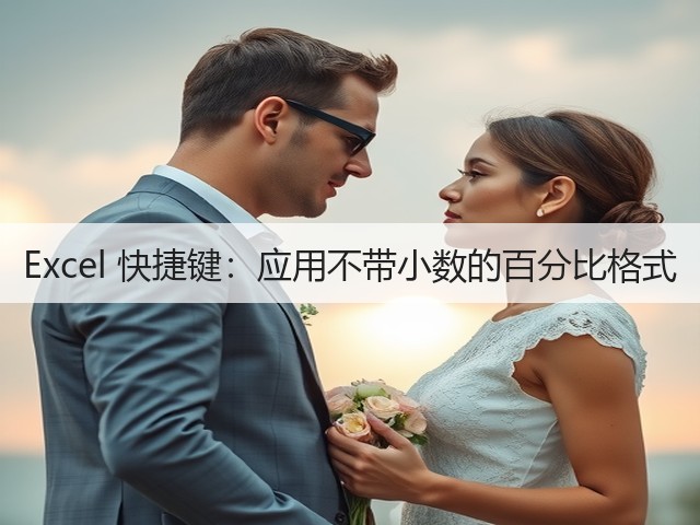 Excel 快捷键：应用不带小数的百分比格式(图3)