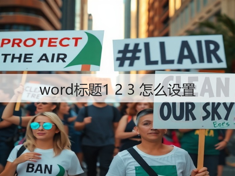 word标题1 2 3 怎么设置 - 诺云壹观办公网