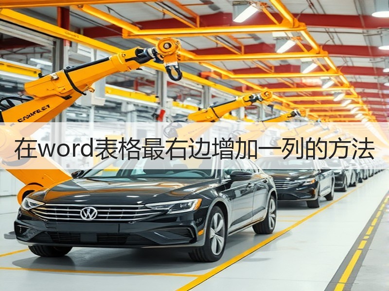 在word表格最右边增加一列的方法 - 诺云壹观办公网