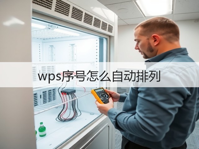wps序号怎么自动排列(图1)