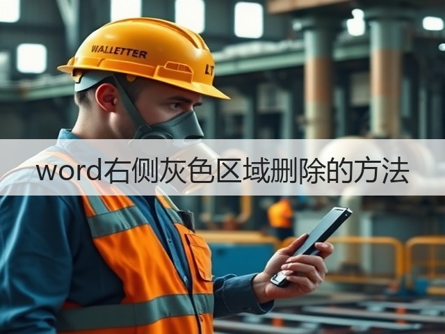 word右侧灰色区域删除的方法(图1) word右侧灰色区域删除的方法(图1)