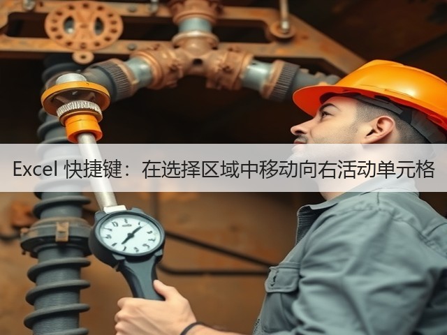 Excel 快捷键:在选择区域中移动向右活动单元格(图1) Excel 快捷键:在选择区域中移动向右活动单元格(图1)