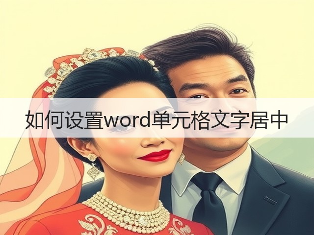 如何设置word单元格文字居中(图3)