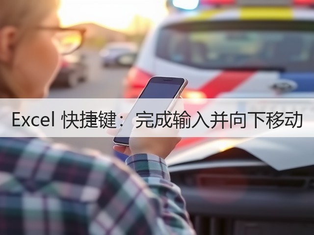 Excel 快捷键：完成输入并向下移动(图3)