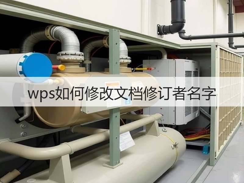 wps如何修改文档修订者名字 - 诺云壹观办公网