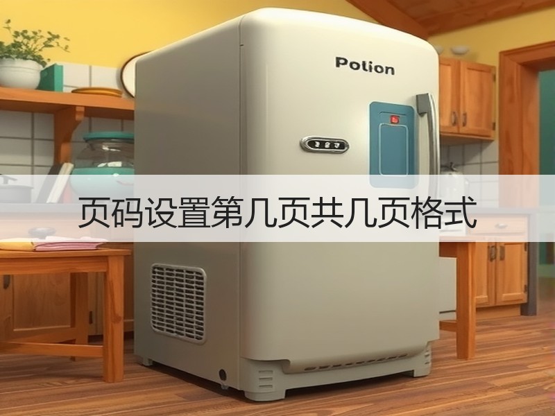 页码设置第几页共几页格式 - 诺云壹观办公网