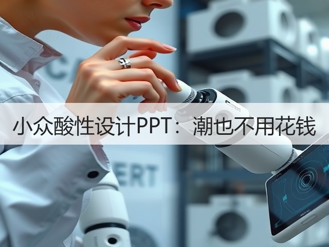 小众酸性设计PPT：潮也不用花钱(图2)