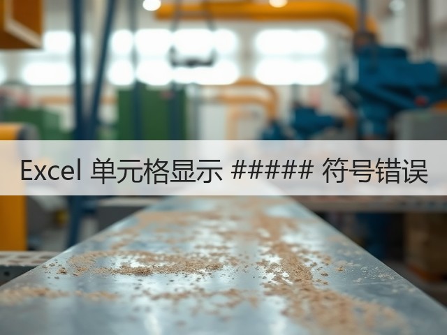 Excel 单元格显示 ##### 符号错误(图3) Excel 单元格显示 ##### 符号错误(图3)