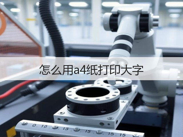 怎么用a4纸打印大字(图1) 怎么用a4纸打印大字(图1)