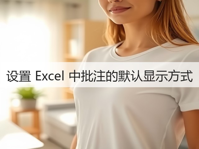 设置 Excel 中批注的默认显示方式(图3) 设置 Excel 中批注的默认显示方式(图3)