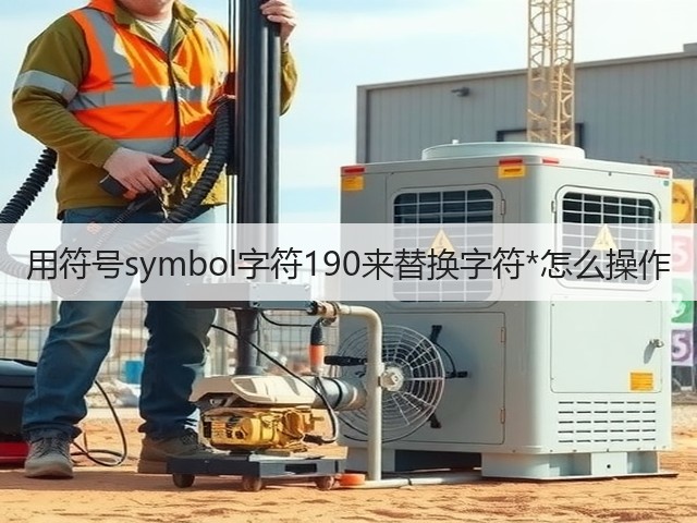 用符号symbol字符190来替换字符*怎么操作(图1) 用符号symbol字符190来替换字符*怎么操作(图1)