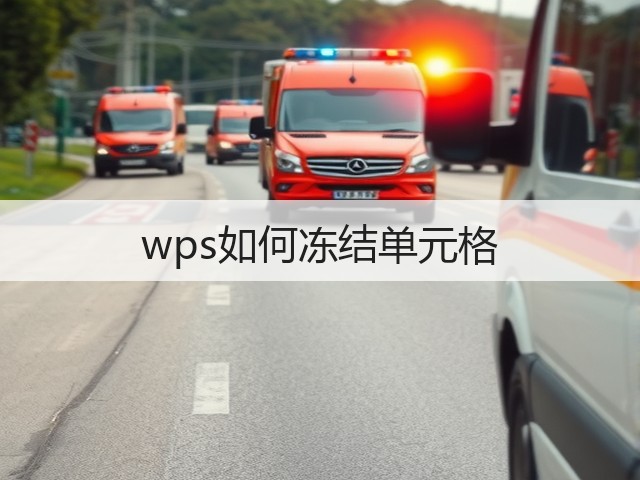 wps如何冻结单元格(图3) wps如何冻结单元格(图3)