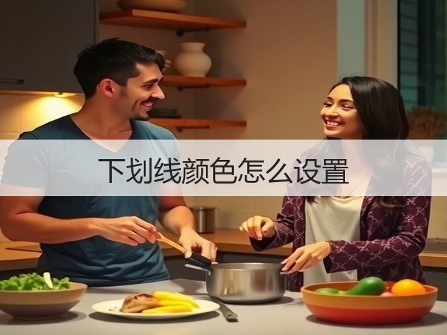 下划线颜色怎么设置(图2)